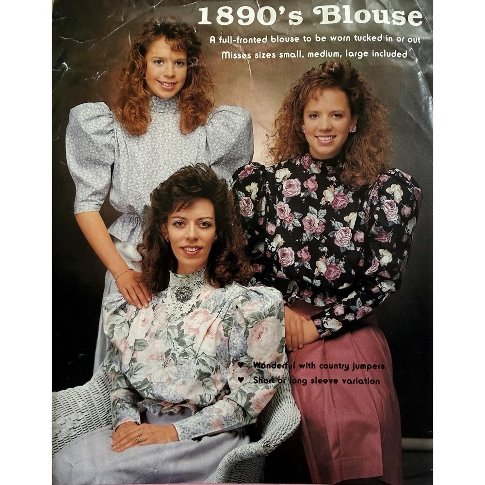 Gooseberry Hill Country Craft 1890s Blouses Pattern Cosplay Costume Theater UC